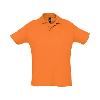 Sol'S Men's Summer Ii Pique Short Sleeve Polo Shirt In Orange | Size, Large
