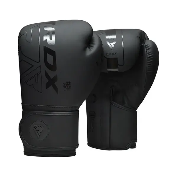 Rdx Sports store Rdx F6 Kara Boxing Training Gloves Black - Black / 14oz thumbnail