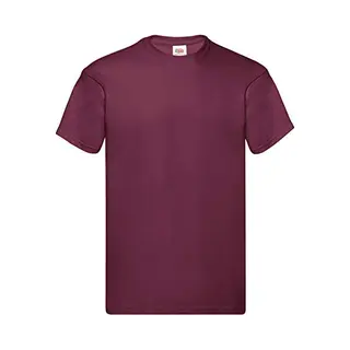 Fruit Of The Loom Men's Original T-Shirt In Burgundy | Size, Xl