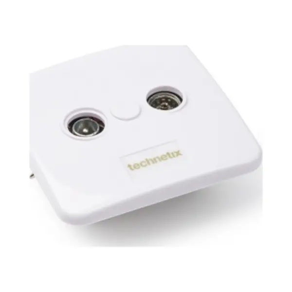 Technetix Radio/Tv Wandcontactdoos Coax 2 Uitgangen Wit thumbnail