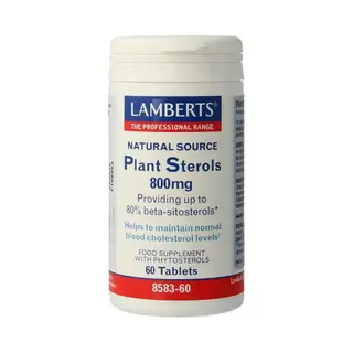 Lamberts Plant Sterols 800mg – One-A-Day Tablets With 80% Beta-Sitosterols – 60 Tablets – Vegan Formula