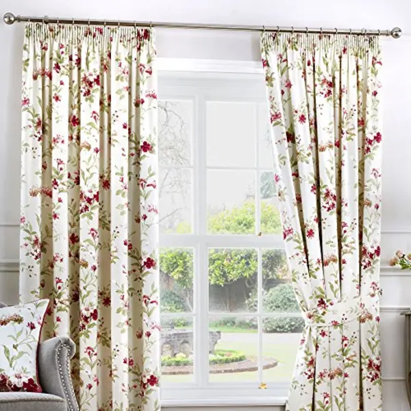 Fusion - Jeannie - Curtains, 229 X 183cm, Red thumbnail