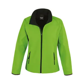 Result Women´s Printable Soft Shell Jacket RT231F - Vivid Green/Black - Xxl