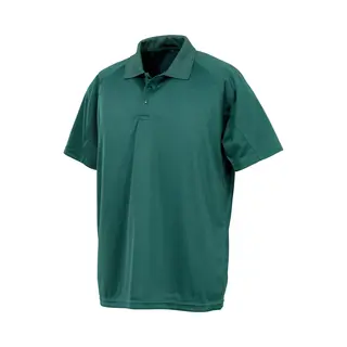 Spiro Performance Aircool Herenpolo Met Korte Mouwen Bottle Green - Xl
