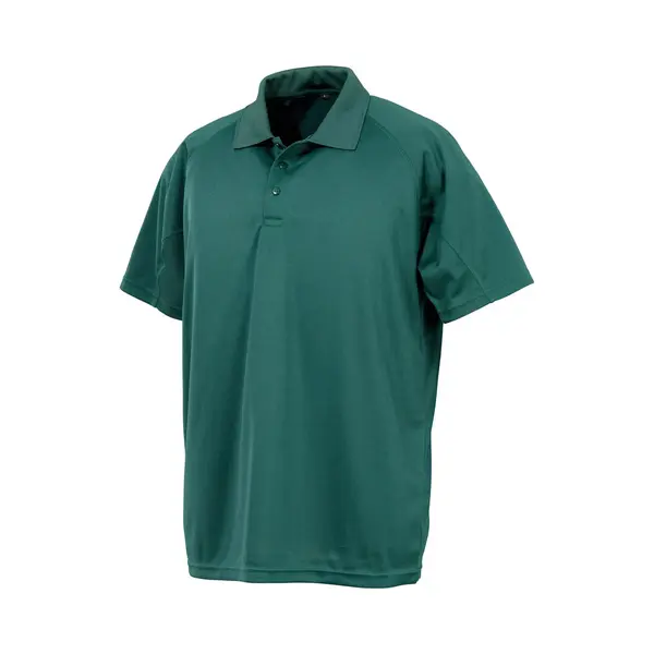 Spiro Performance Aircool Herenpolo Met Korte Mouwen Bottle Green - Xl thumbnail