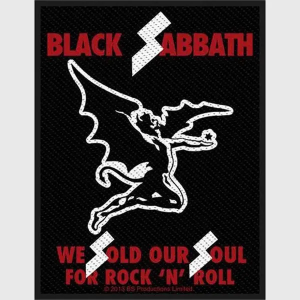 Rock Off Black Sabbath - Sold Our Souls Patch - Zwart thumbnail