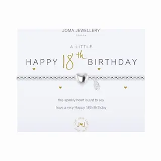 Joma A Little Happy 18th Birthday Bracelet - Adjustable