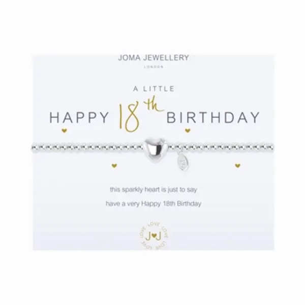 Joma A Little Happy 18th Birthday Bracelet - Adjustable thumbnail