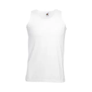 5 Pack Fruit Of The Loom Valueweight Sportshirt-Onderhemd Wit Maat Xxxxxl (5XL)