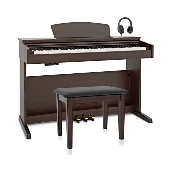 Dp-10X Digitalpiano Von Gear4music Palisander im Paket Mit Klavierbank thumbnail