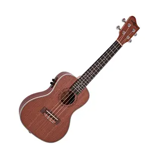 Sapele Concert Electro-Ukulele By Gear4music