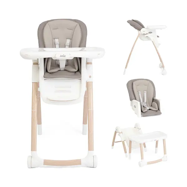 Joie Multiply 6-in-1 Folding Highchair - Walnut Wood thumbnail