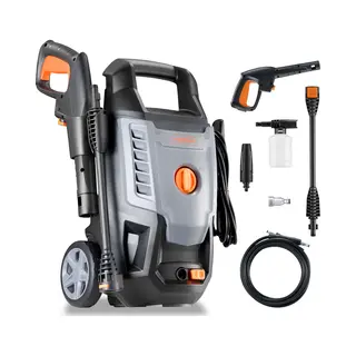 VonHaus 1600W Portable Pressure Washer In Grey