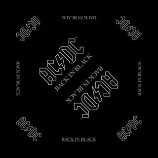 Ac/Dc Bandana Back In Black