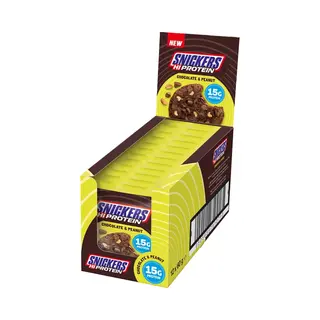 Mars Protein Snickers High Protein Cookie (12x60g) Chocolate & Peanut - Functionele Voeding - Eiwit Snacks