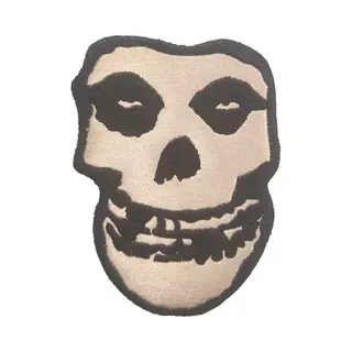 Rock Off Misfits - Skull Patch - Goudkleurig/Zwart