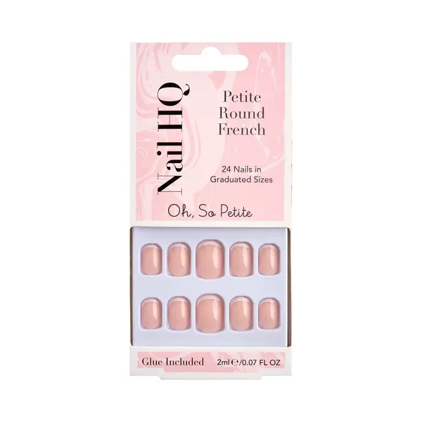 Nail Hq Petite Round French Nails 24 Pcs thumbnail
