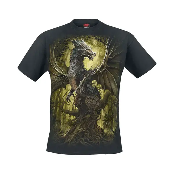 Spiral Oak Dragon T-Shirt Schwarz In M thumbnail