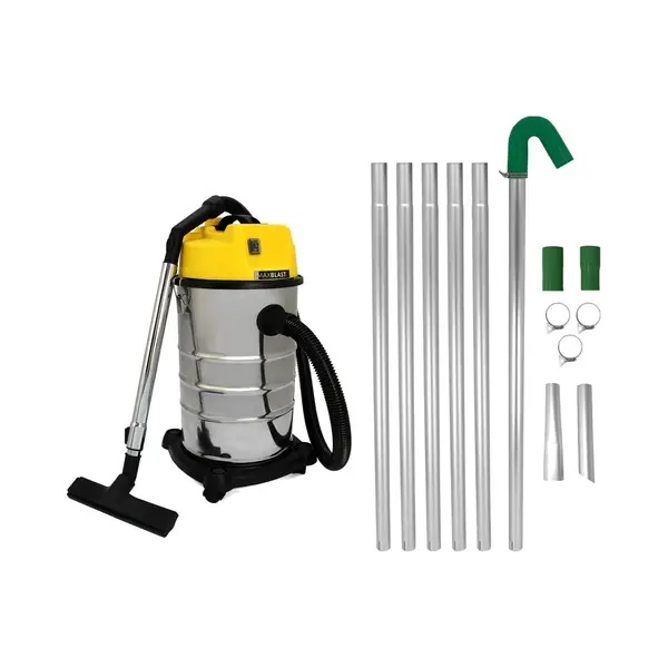 Monstershop Gutter Vacuum Poles & 30L Wet & Dry Vacuum In Silver thumbnail