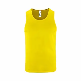 Sol'S Men's Performance Tank Top In Yellow | Size, Medium