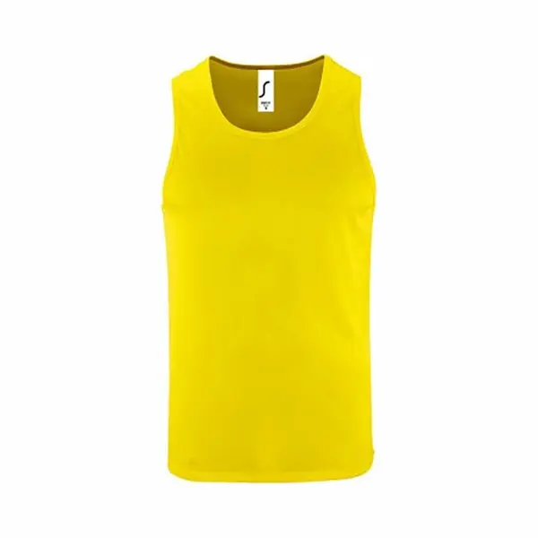 Sol'S Men's Performance Tank Top In Yellow | Size, Medium thumbnail