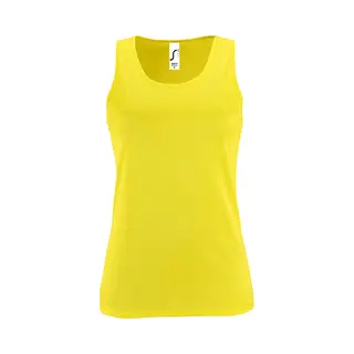 Sol'S Women's Sporty Performance Sleeveless Tank Top In Yellow | Size, Large