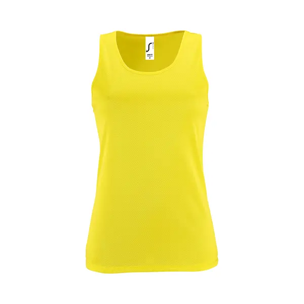 Sol'S Women's Sporty Performance Sleeveless Tank Top In Yellow | Size, Large thumbnail