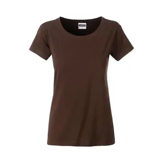 James & Nicholson James And Nicholson Dames/dames Basic Organic Katoenen T-Shirt (Bruin)