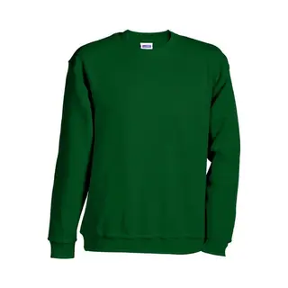 James & Nicholson James And Nicholson Unisex Round Heavy Sweatshirt (Donkergroen)