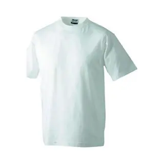 James & Nicholson James And Nicholson - Unisex Medium T-Shirt Met Ronde Hals (Wit)