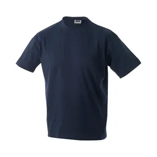 James & Nicholson James And Nicholson Unisex Zware Ronde Tee (Marine)