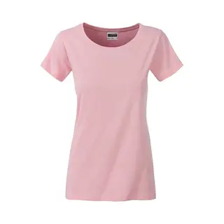 James & Nicholson James And Nicholson Dames/dames Basic Organic Katoenen T-Shirt (Zacht Roze)