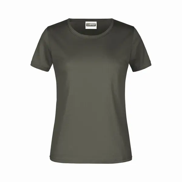 James & Nicholson James And Nicholson Dames/dames Basic T-Shirt (Donkergrijs) thumbnail