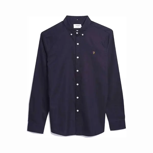 Farah Brewer Shirt In Navy - S thumbnail