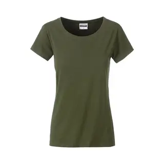 James & Nicholson James And Nicholson Dames/dames Basic Organic Katoenen T-Shirt (Olijf)