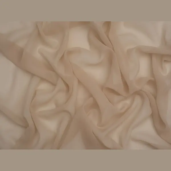 Minerva Core Range Light Sheer Chiffon Fabric Stone thumbnail