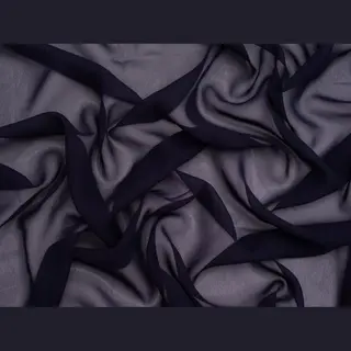 Minerva Core Range Light Sheer Chiffon Fabric Dark Navy