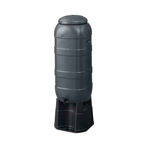 Vos Products Regenton -Begreen Mini - 100 Liter - Grijs - Incl. Kraan thumbnail