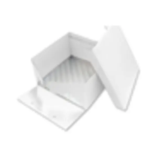 Pme Square Cake Card & Cake Box Kuchenbehälter Quadratisch Weiß thumbnail