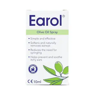 Earol Olive Oil Ear Wax Removal Spray, Clinically Proven, Reduces Need For Syringing, Metered Dose, 1 Pack Of 10ml Oil Spray Bottle