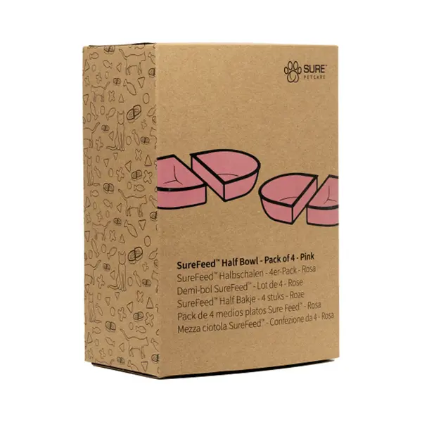 SureFeed Futternapf Halb - 4x - Rosa thumbnail