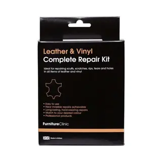 Furniture Clinic Compleet Lederen Reparatie Set - Kleur, Zwart / Black - Kleine Beschadigingen Herstellen - Leer En Lederwaar - Complete Leather Repair Kit