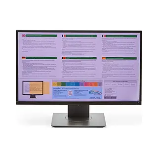 Crossbow Education 24-Inch Widescreen Monitor Overlay - Dyslexia And Visual Stress Friendly (Purple)