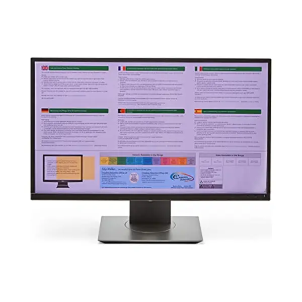 Crossbow Education 24-Inch Widescreen Monitor Overlay - Dyslexia And Visual Stress Friendly (Purple) thumbnail
