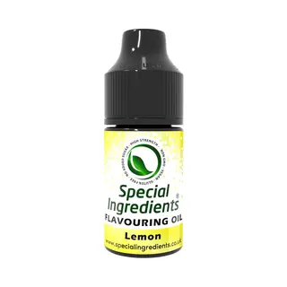 Special Ingredients Ltd. Citroen Aroma Olie - 30 Ml - Flavouring Oil - Aromatische Olie - Geconcentreerde Smaak - Vetoplosbaar - Ideaal Voor Bakkerij & Chocolade - Moderne