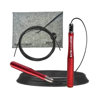 Beast Gear Springseil Für Erwachsene - Fitness-Speed-Rope - Indoor-/Outdoor-Sprungseil Für Ausdauer, Abnehmen, Boxen, Sport, Mma, Cardio - Gym