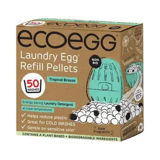 Ecoegg Nachfüll-Pellets Für Waschmittel Und Weichspüler, Ohne Bio, Enzyme, Bleichmittel Oder Phosphate, 50 Waschgänge, Tropical Breeze