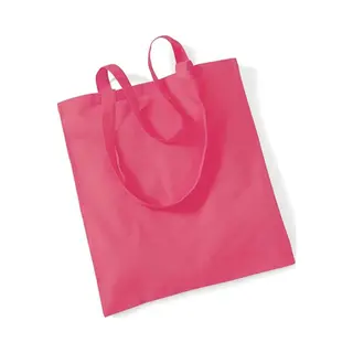 Westford Mill - Baumwoll-Tragetasche Mit Langen Henkeln / Raspberry Pink, One