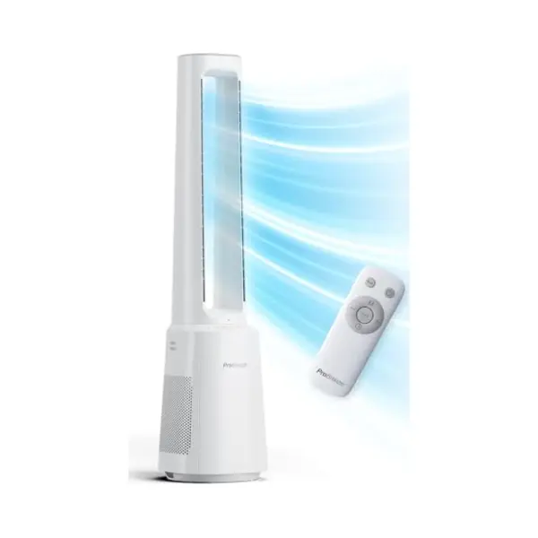 Pro Breeze OmniAir 105cm Rotorloser Ventilator Mit Luftreiniger - Ventilator Oszillierend 75° - Fernbedienung, Hepa 13 Filter, Led Display, 10 thumbnail
