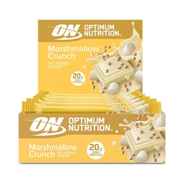 Optimum Nutrition High Protein Crisp Protein Nutrition Bar Marshmallow - 10 X 65g thumbnail